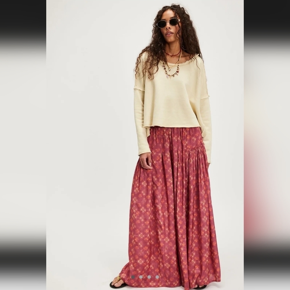 Free People NWTs So Charming Wide Leg Pant